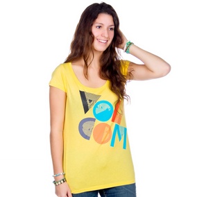 Strybal Scoop Tee SS Women snap yellow L